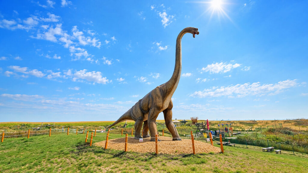 Dinopark direkt hinter der Grenze: Das Dinoland der Family City wächst auf 50 Urzeitechsen